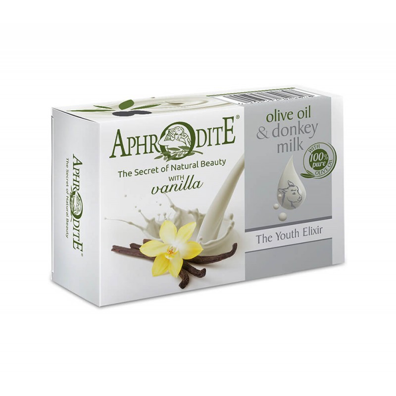 APHRODITE Olive Oil & Donkey Milk Soap with Vanilla scent
