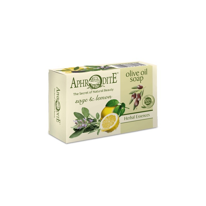 APHRODITE Оливковое мыло с маслом лимона и шалфея