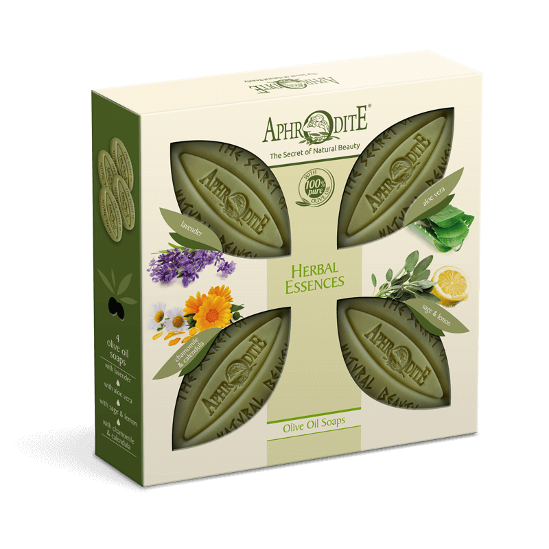 APHRODITE Herbal Essences Four Soaps Gift Set