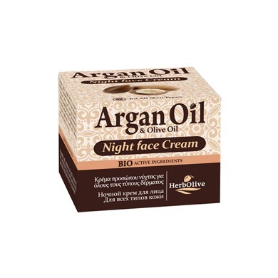Argan Oil Κρέμα Προσώπου Νυκτός Για ‘Ολους Τους Τύπους