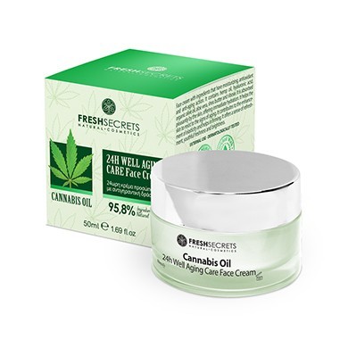 Fresh Secrets Face Cream 24Η Well Aging Care With Cannabis