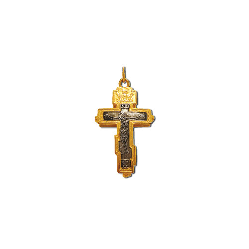 серебряно золотой крест